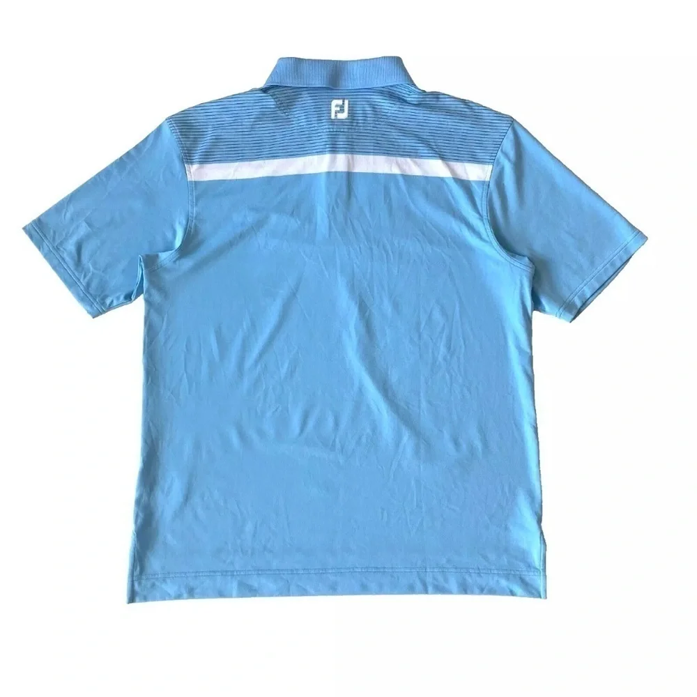 FootJoy FJ Performance Golf Polo Shirt Mens XL Blue Short Sleeve - Picture 3 of 8